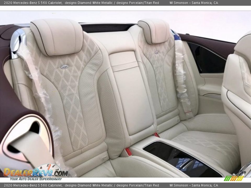 Rear Seat of 2020 Mercedes-Benz S 560 Cabriolet Photo #13