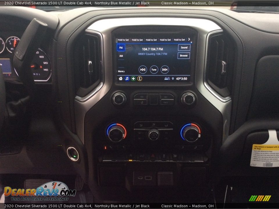 2020 Chevrolet Silverado 1500 LT Double Cab 4x4 Northsky Blue Metallic / Jet Black Photo #13
