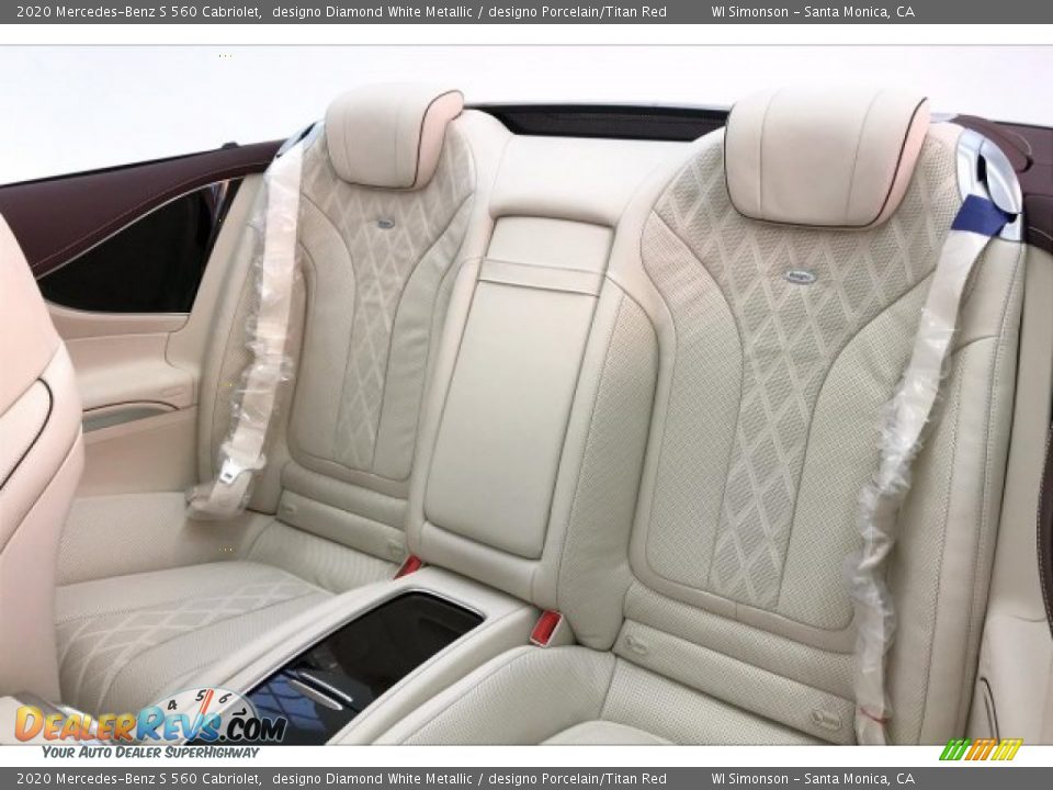 Rear Seat of 2020 Mercedes-Benz S 560 Cabriolet Photo #15
