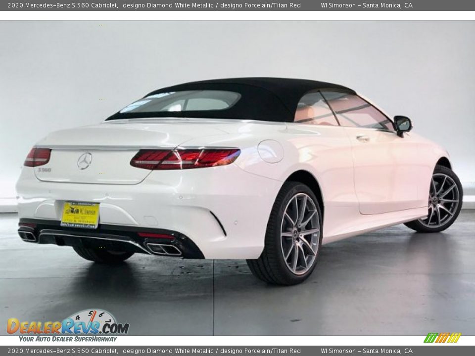 2020 Mercedes-Benz S 560 Cabriolet designo Diamond White Metallic / designo Porcelain/Titan Red Photo #16