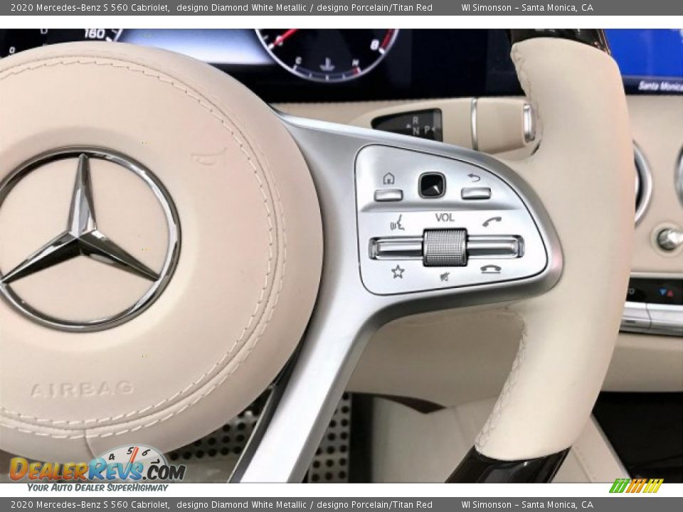 2020 Mercedes-Benz S 560 Cabriolet Steering Wheel Photo #19