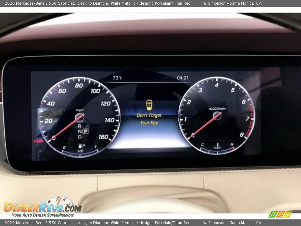 2020 Mercedes-Benz S 560 Cabriolet Gauges Photo #20