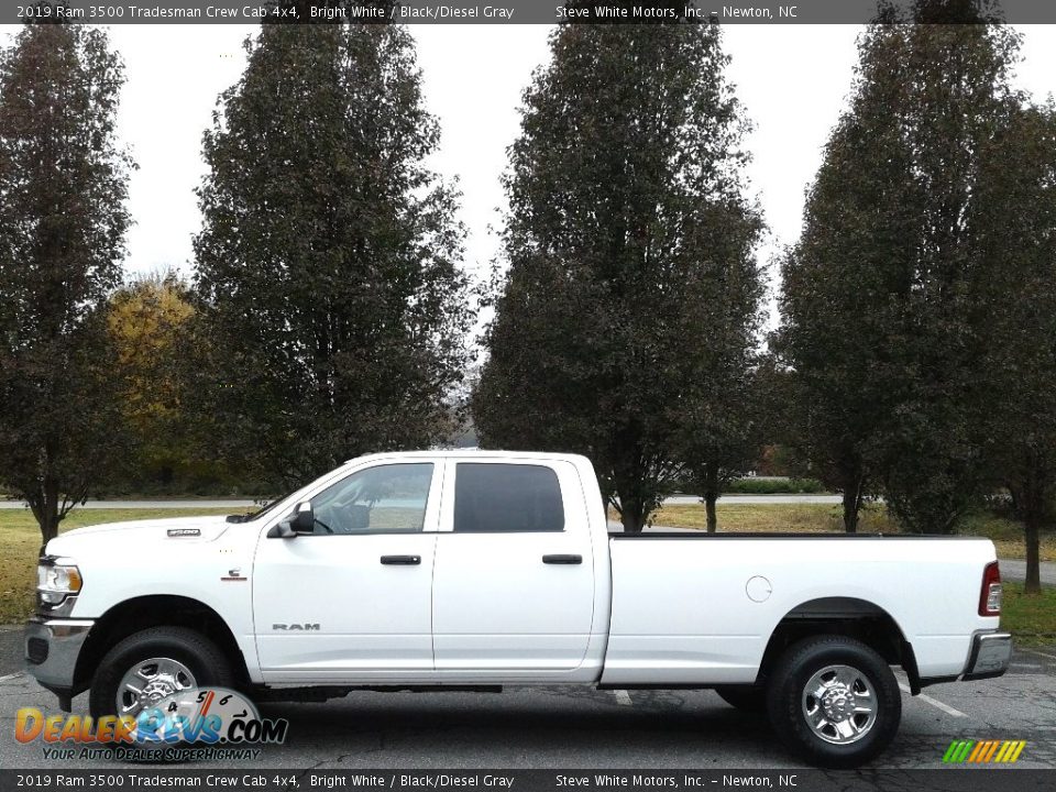 2019 Ram 3500 Tradesman Crew Cab 4x4 Bright White / Black/Diesel Gray Photo #1