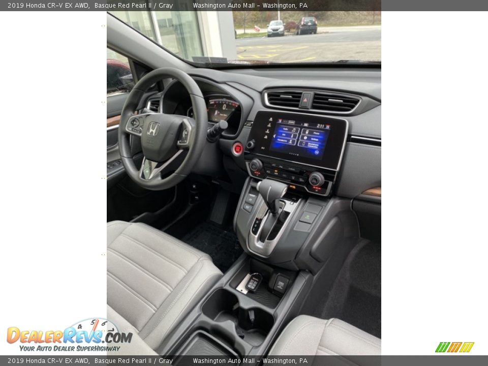 2019 Honda CR-V EX AWD Basque Red Pearl II / Gray Photo #27