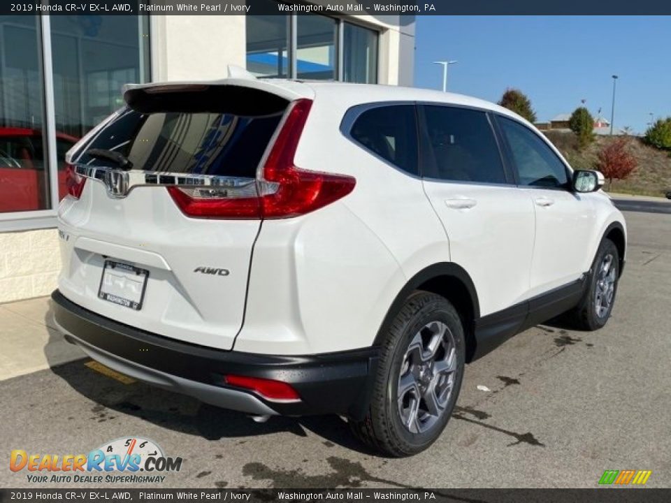 2019 Honda CR-V EX-L AWD Platinum White Pearl / Ivory Photo #7