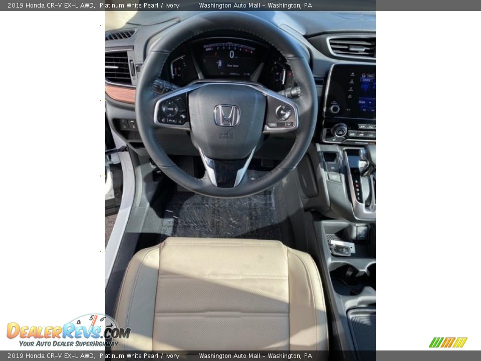 2019 Honda CR-V EX-L AWD Platinum White Pearl / Ivory Photo #13