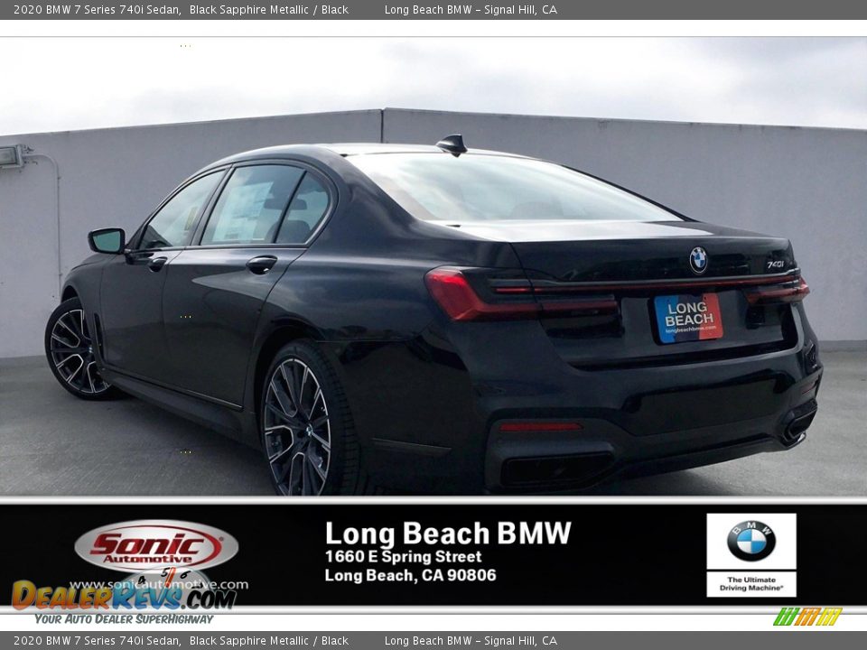 2020 BMW 7 Series 740i Sedan Black Sapphire Metallic / Black Photo #2