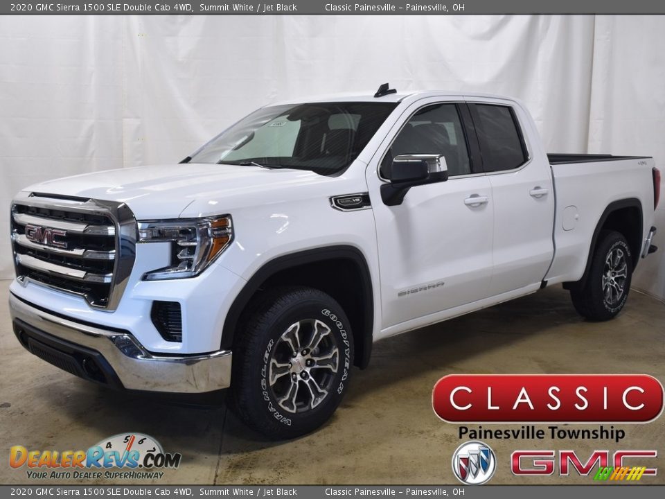 2020 GMC Sierra 1500 SLE Double Cab 4WD Summit White / Jet Black Photo #1