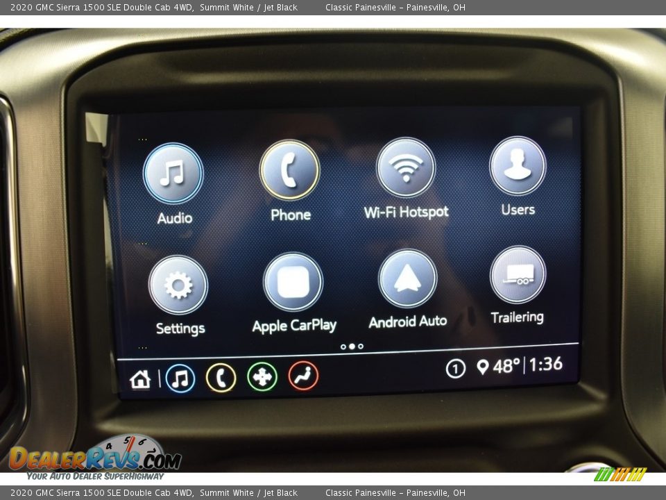 2020 GMC Sierra 1500 SLE Double Cab 4WD Summit White / Jet Black Photo #2