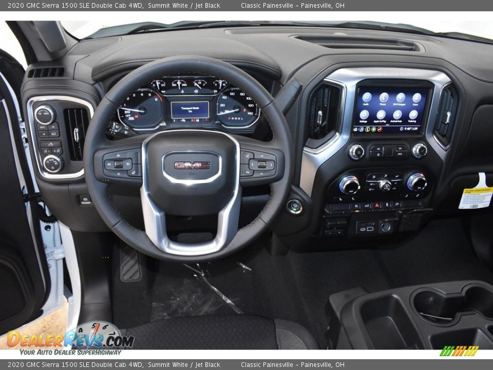 2020 GMC Sierra 1500 SLE Double Cab 4WD Summit White / Jet Black Photo #4