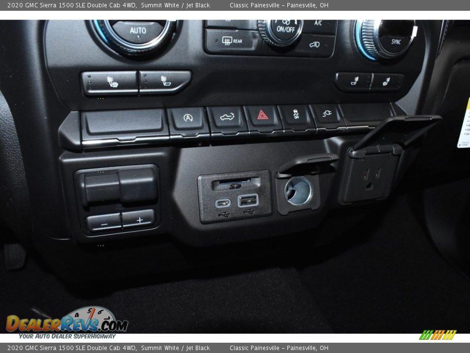 2020 GMC Sierra 1500 SLE Double Cab 4WD Summit White / Jet Black Photo #7