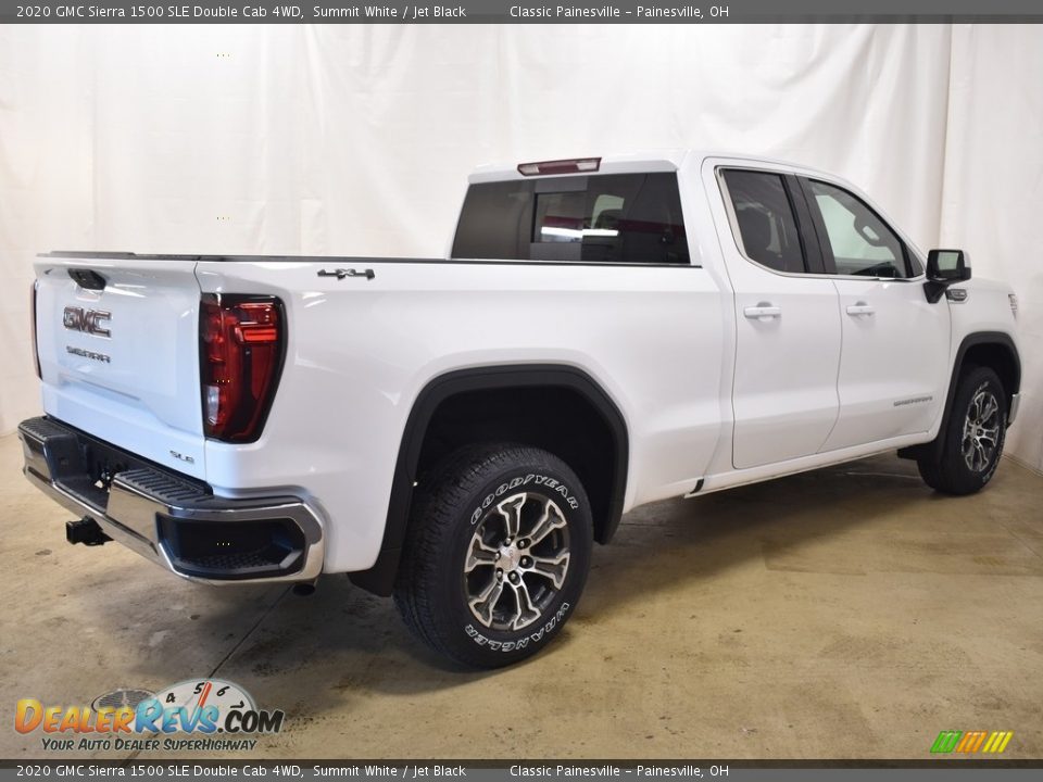 2020 GMC Sierra 1500 SLE Double Cab 4WD Summit White / Jet Black Photo #10