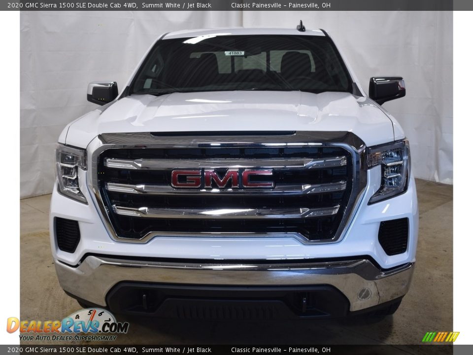2020 GMC Sierra 1500 SLE Double Cab 4WD Summit White / Jet Black Photo #12