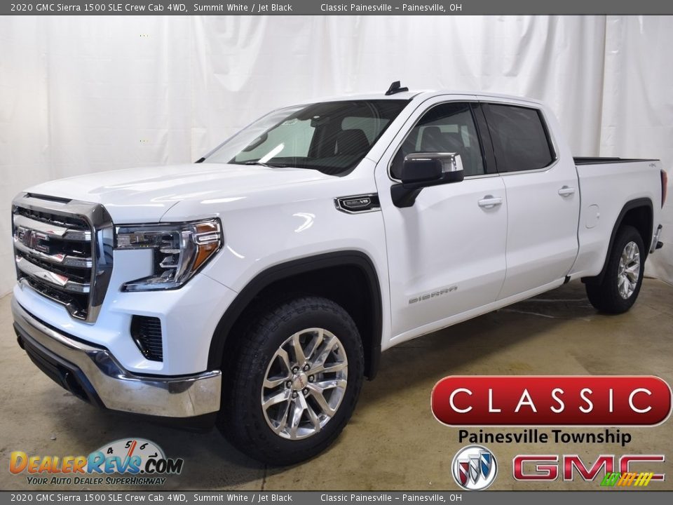 2020 GMC Sierra 1500 SLE Crew Cab 4WD Summit White / Jet Black Photo #1