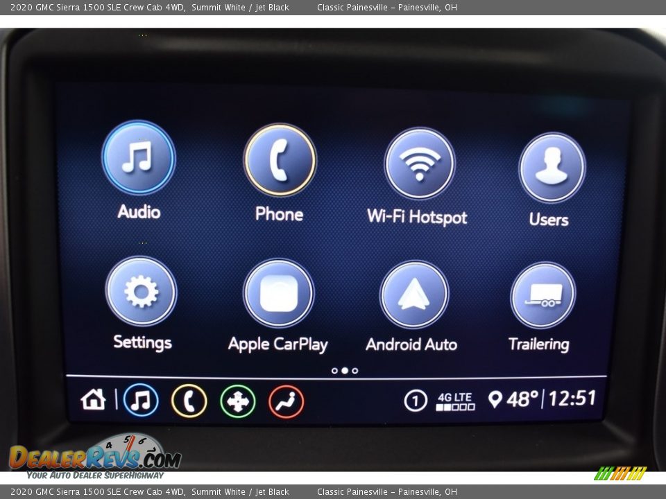 2020 GMC Sierra 1500 SLE Crew Cab 4WD Summit White / Jet Black Photo #3