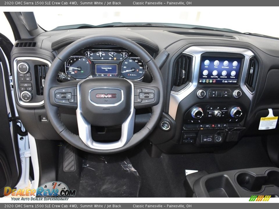 2020 GMC Sierra 1500 SLE Crew Cab 4WD Summit White / Jet Black Photo #4