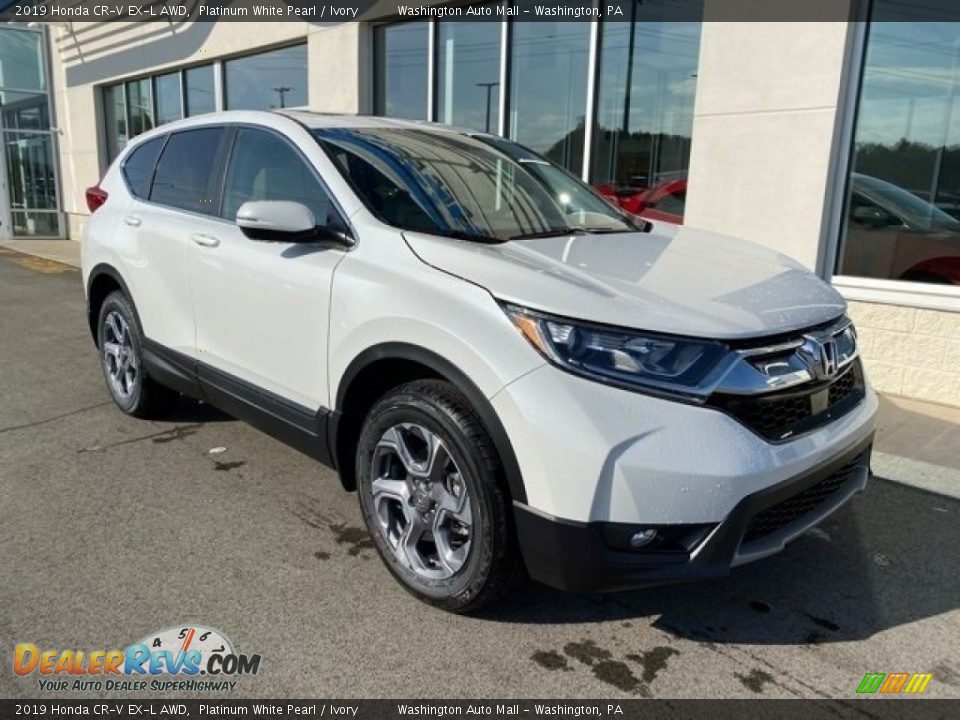 2019 Honda CR-V EX-L AWD Platinum White Pearl / Ivory Photo #2