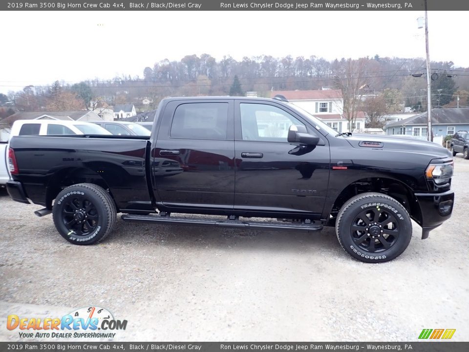 Black 2019 Ram 3500 Big Horn Crew Cab 4x4 Photo #6