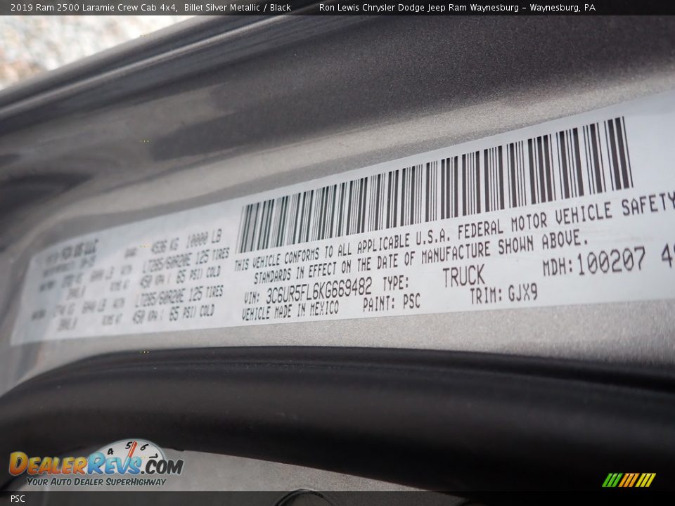 Ram Color Code PSC Billet Silver Metallic