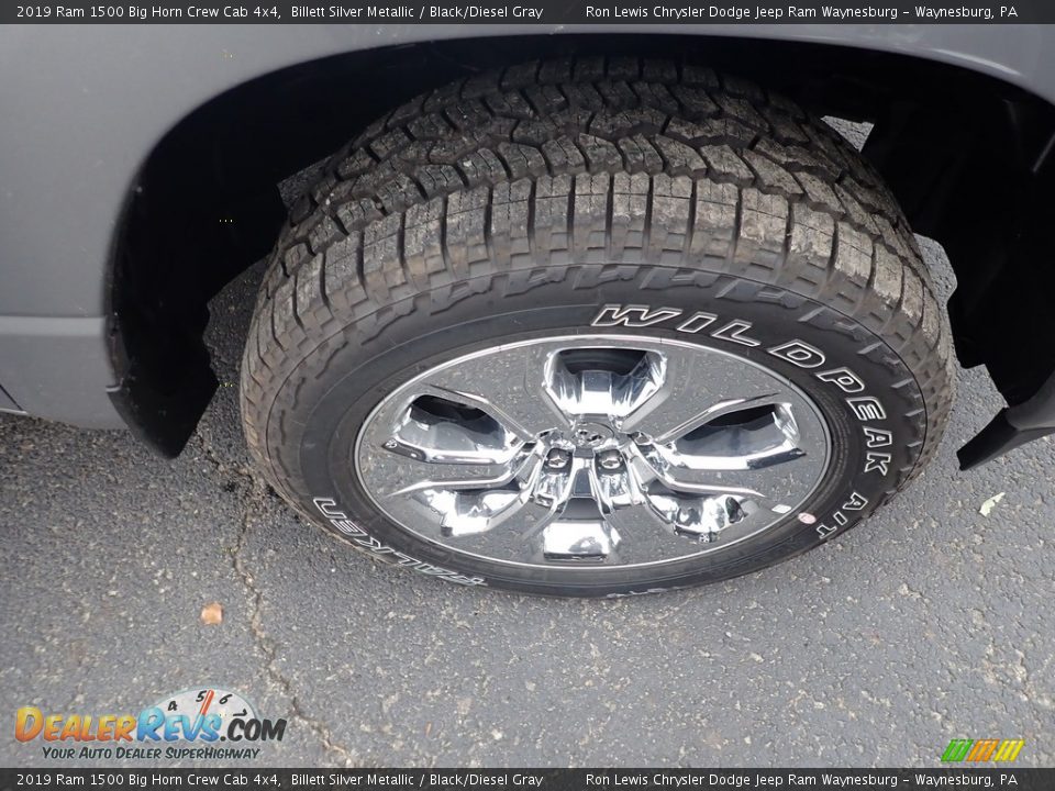 2019 Ram 1500 Big Horn Crew Cab 4x4 Billett Silver Metallic / Black/Diesel Gray Photo #8