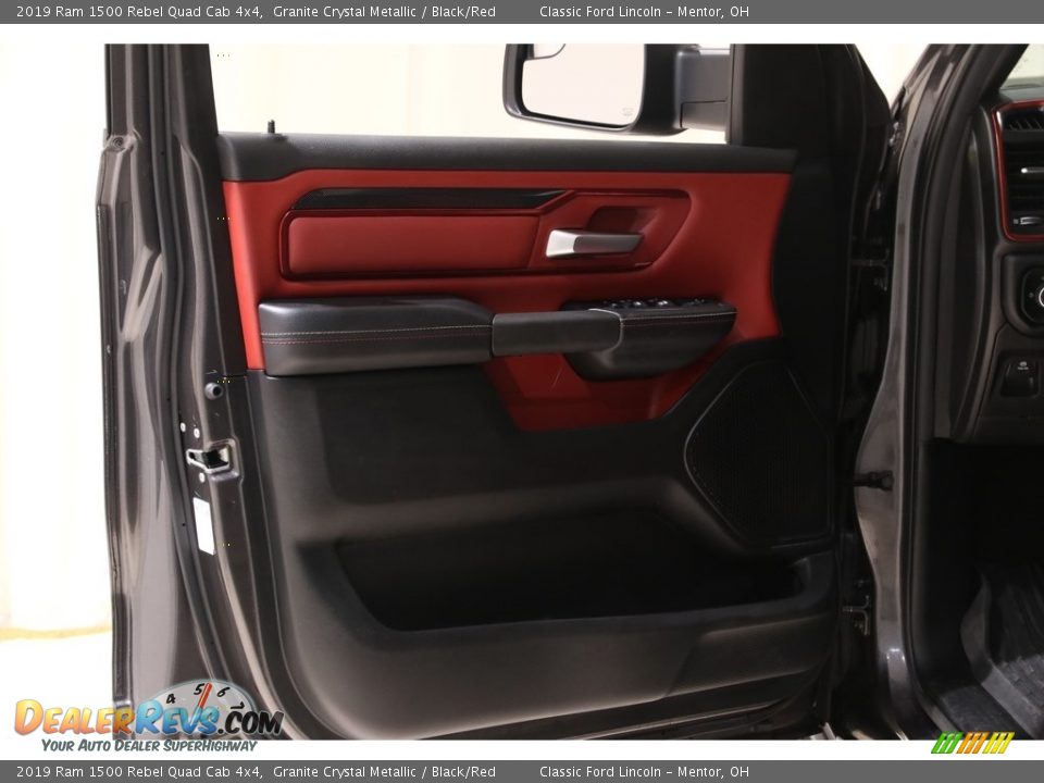 2019 Ram 1500 Rebel Quad Cab 4x4 Granite Crystal Metallic / Black/Red Photo #4