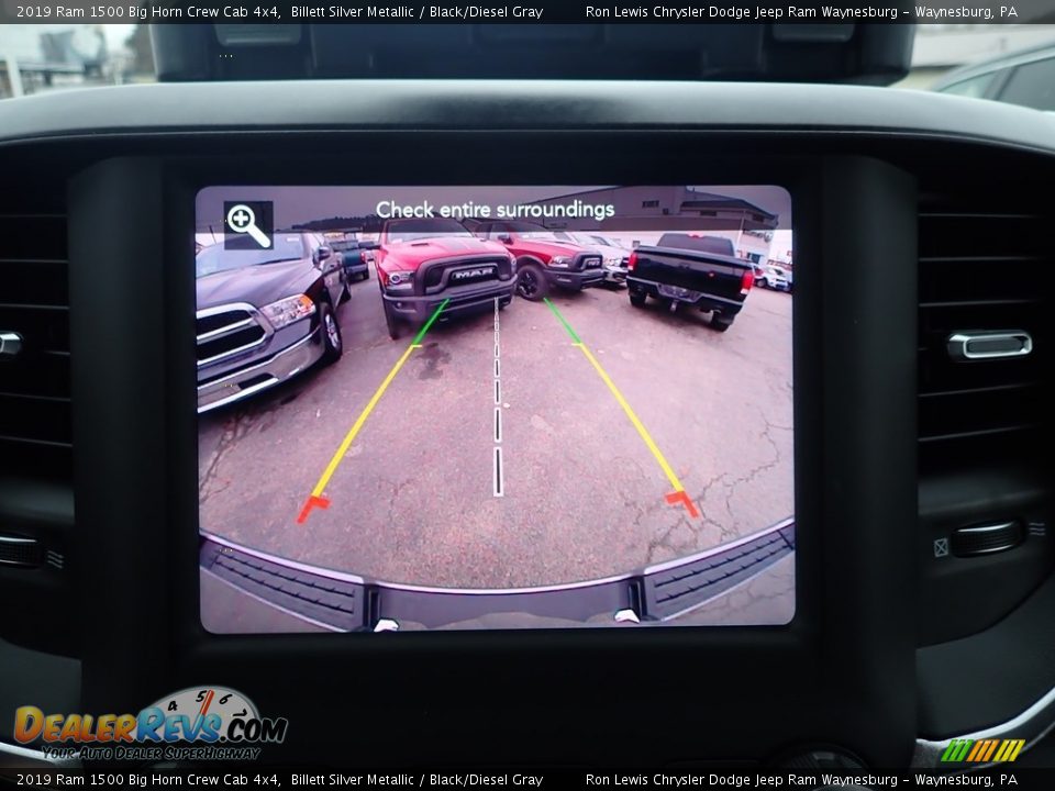 2019 Ram 1500 Big Horn Crew Cab 4x4 Billett Silver Metallic / Black/Diesel Gray Photo #16