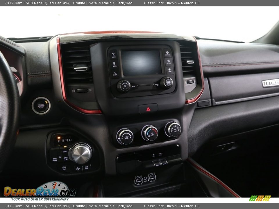 2019 Ram 1500 Rebel Quad Cab 4x4 Granite Crystal Metallic / Black/Red Photo #9