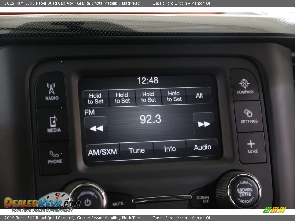 2019 Ram 1500 Rebel Quad Cab 4x4 Granite Crystal Metallic / Black/Red Photo #10