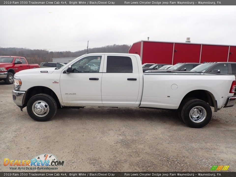 2019 Ram 3500 Tradesman Crew Cab 4x4 Bright White / Black/Diesel Gray Photo #2