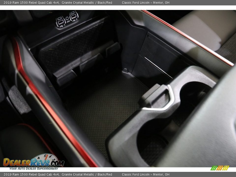 2019 Ram 1500 Rebel Quad Cab 4x4 Granite Crystal Metallic / Black/Red Photo #15