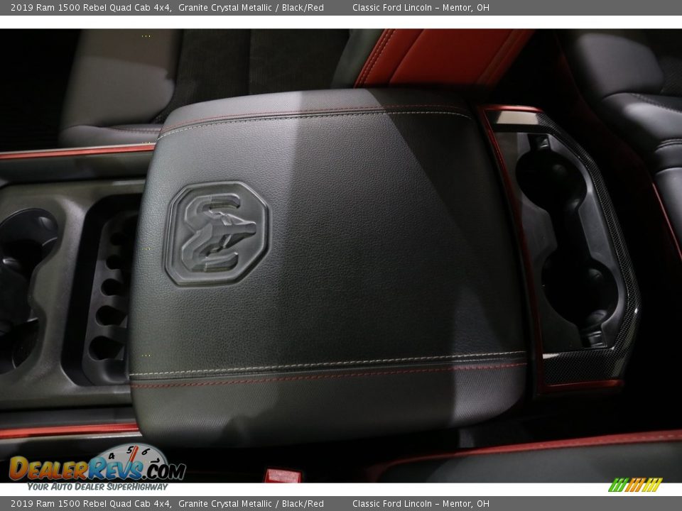 2019 Ram 1500 Rebel Quad Cab 4x4 Granite Crystal Metallic / Black/Red Photo #16