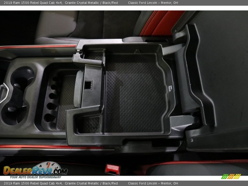 2019 Ram 1500 Rebel Quad Cab 4x4 Granite Crystal Metallic / Black/Red Photo #17