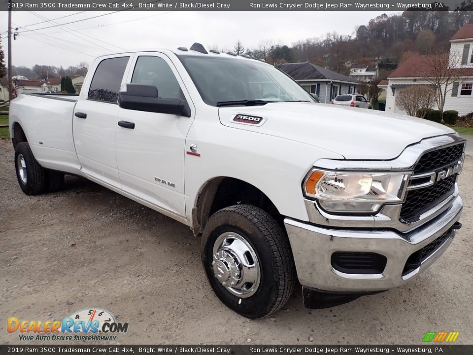 Bright White 2019 Ram 3500 Tradesman Crew Cab 4x4 Photo #7