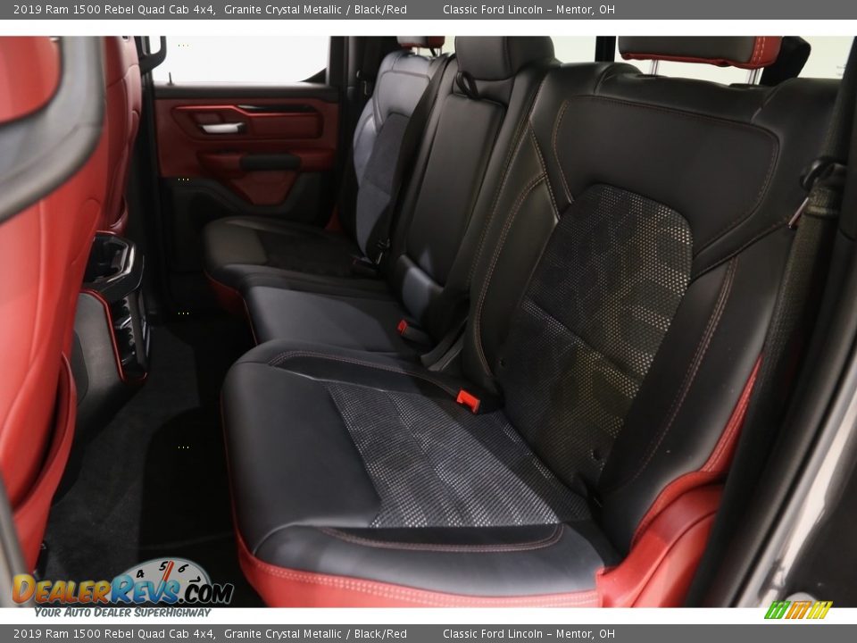 2019 Ram 1500 Rebel Quad Cab 4x4 Granite Crystal Metallic / Black/Red Photo #20