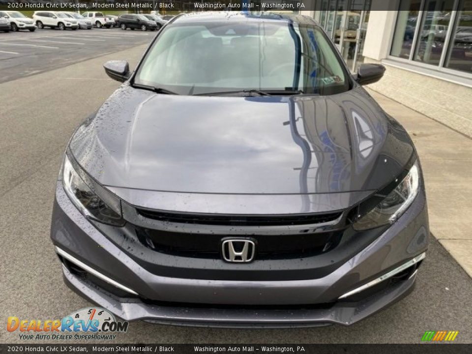 2020 Honda Civic LX Sedan Modern Steel Metallic / Black Photo #3