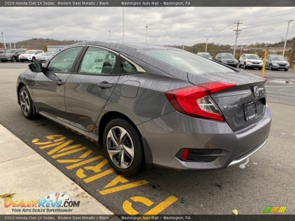 2020 Honda Civic LX Sedan Modern Steel Metallic / Black Photo #5