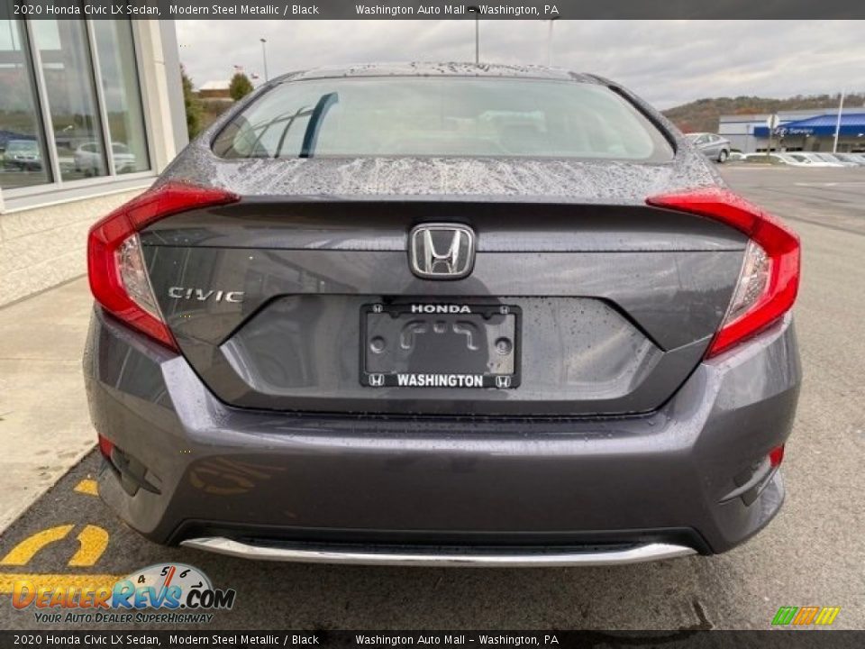2020 Honda Civic LX Sedan Modern Steel Metallic / Black Photo #6