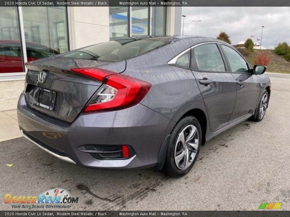 2020 Honda Civic LX Sedan Modern Steel Metallic / Black Photo #7