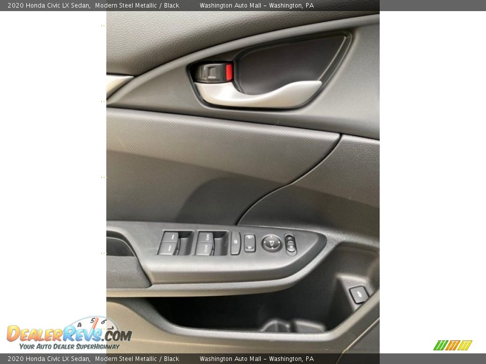 2020 Honda Civic LX Sedan Modern Steel Metallic / Black Photo #11