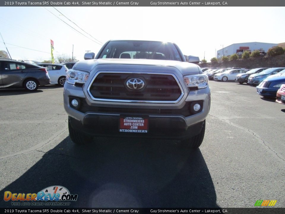 2019 Toyota Tacoma SR5 Double Cab 4x4 Silver Sky Metallic / Cement Gray Photo #3