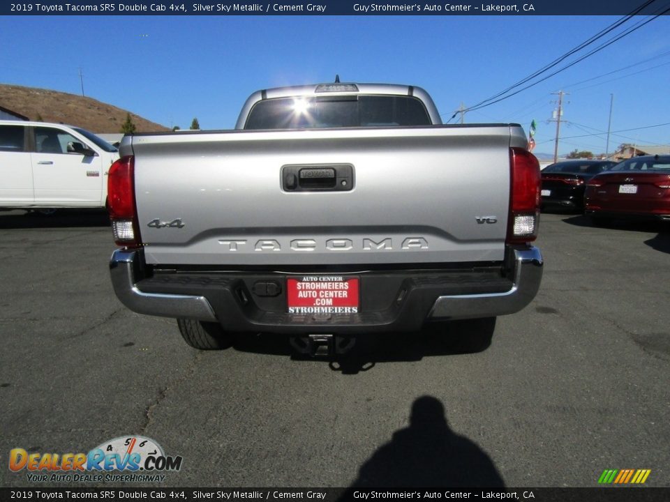 2019 Toyota Tacoma SR5 Double Cab 4x4 Silver Sky Metallic / Cement Gray Photo #4