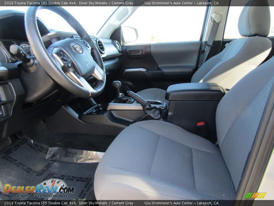 2019 Toyota Tacoma SR5 Double Cab 4x4 Silver Sky Metallic / Cement Gray Photo #10