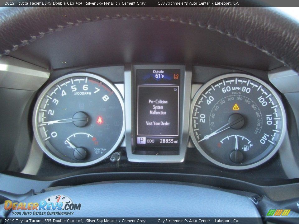 2019 Toyota Tacoma SR5 Double Cab 4x4 Silver Sky Metallic / Cement Gray Photo #12