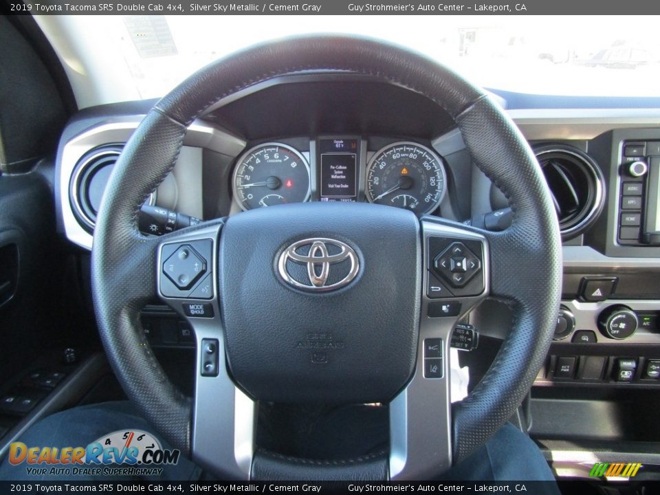 2019 Toyota Tacoma SR5 Double Cab 4x4 Silver Sky Metallic / Cement Gray Photo #13
