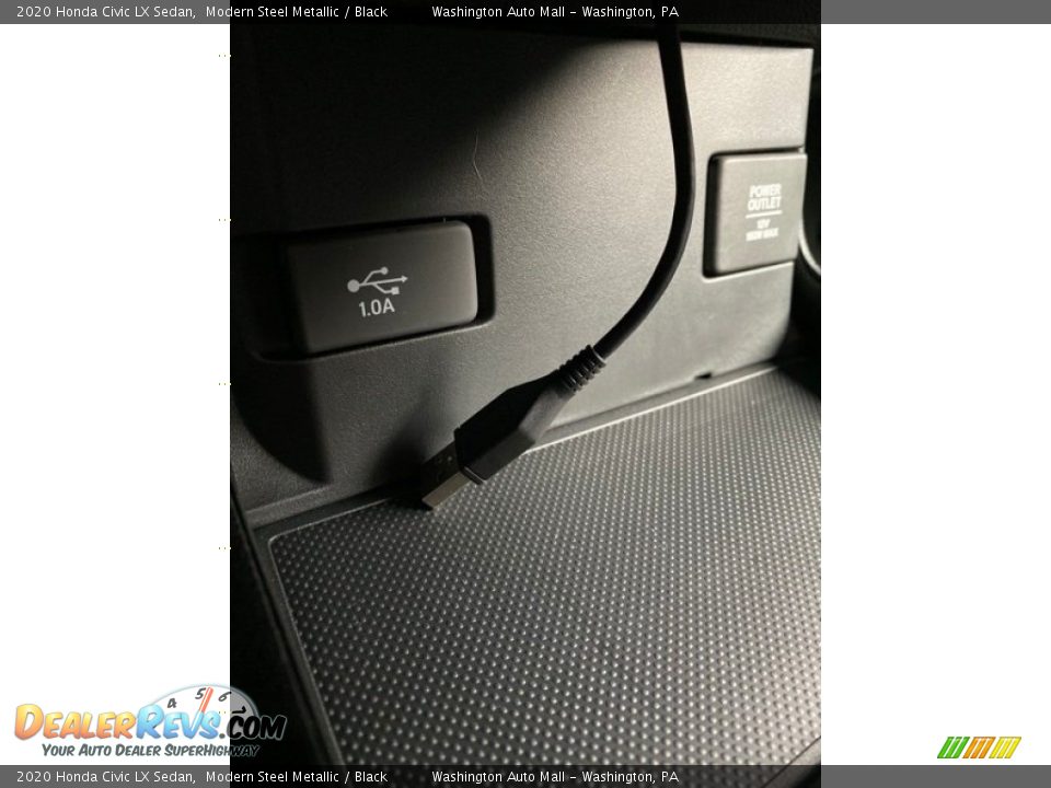 2020 Honda Civic LX Sedan Modern Steel Metallic / Black Photo #34