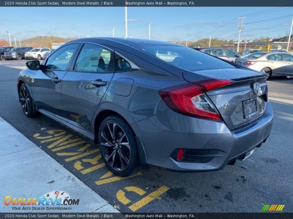 2020 Honda Civic Sport Sedan Modern Steel Metallic / Black Photo #5