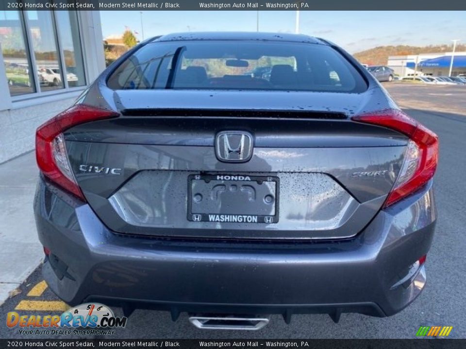2020 Honda Civic Sport Sedan Modern Steel Metallic / Black Photo #6