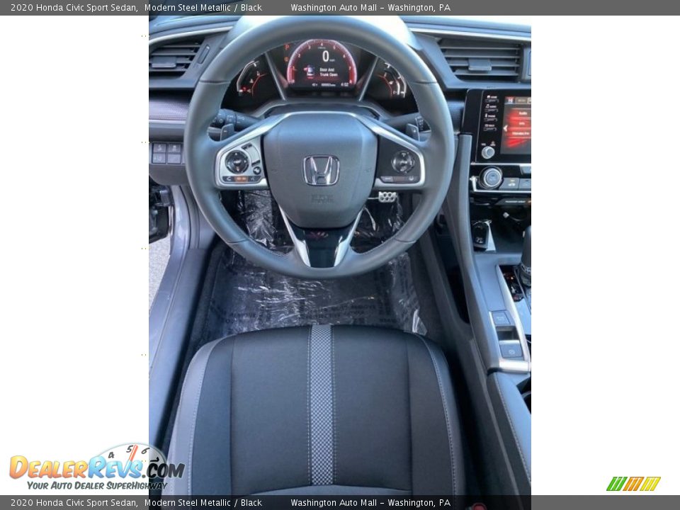 2020 Honda Civic Sport Sedan Modern Steel Metallic / Black Photo #13
