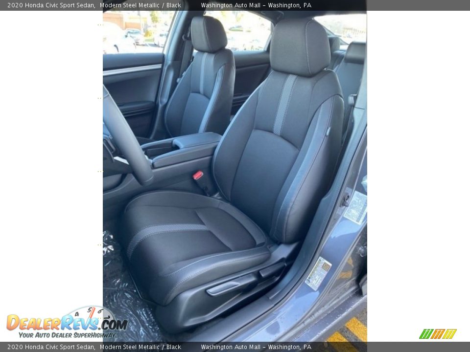 2020 Honda Civic Sport Sedan Modern Steel Metallic / Black Photo #14