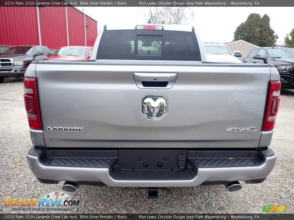 2020 Ram 1500 Laramie Crew Cab 4x4 Billet Silver Metallic / Black Photo #4